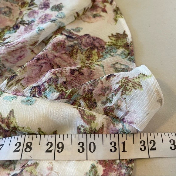 NWT LC Lauren Conrad Flutter Sleeve Ruffled Midi Dress - Picture 12 of 14